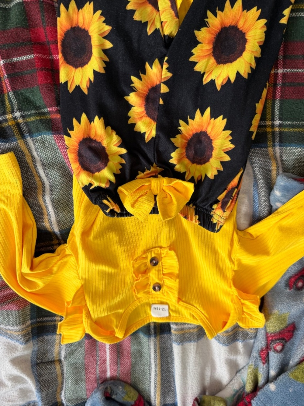 12-18 month sunflower outfit
